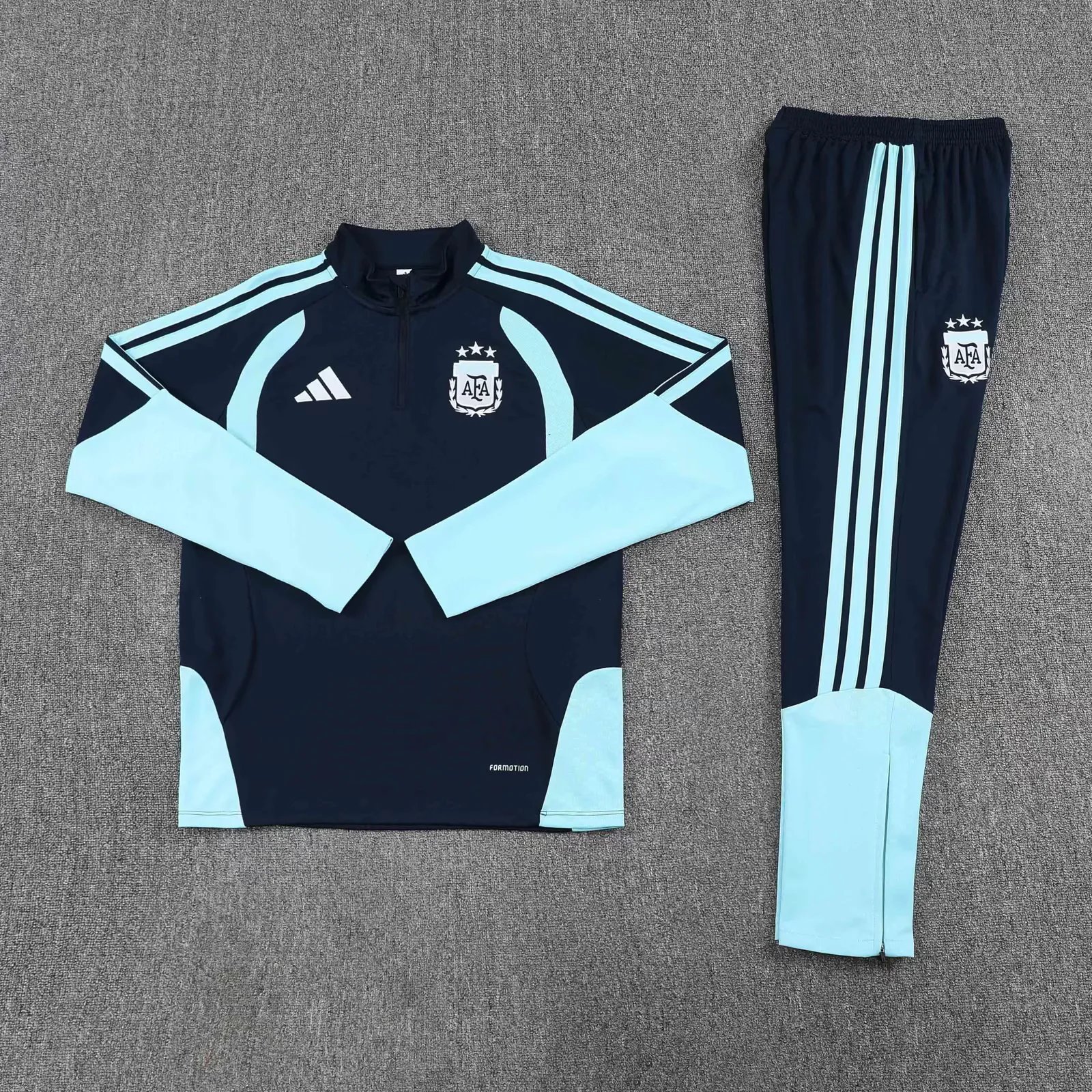 Kids Argentina 25/26 Tracksuit - Navy Blue